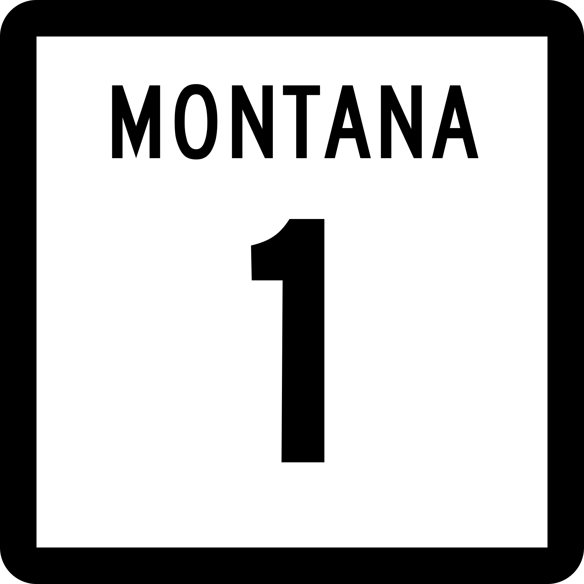 MT-1 Montana Road Conditions