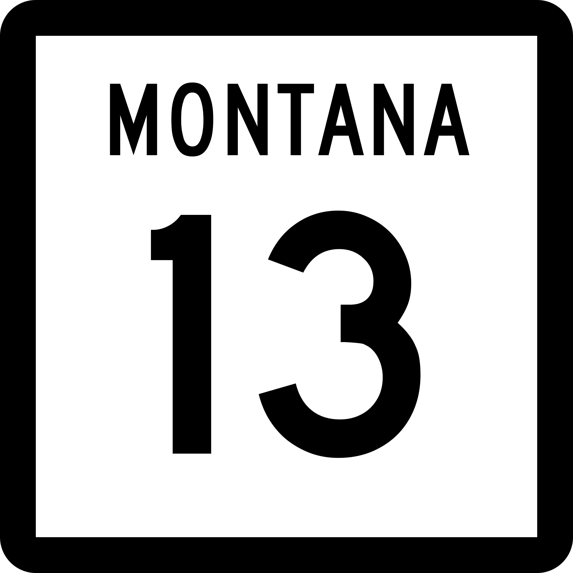 MT-13 Montana Road Conditions